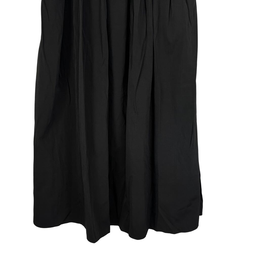 Zara Voluminous Midi Skirt Pleated Black Size M/L - Picture 6 of 11